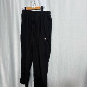 Silky Soft Scrubs Black Workwear Pants L – Minimalist Utility Medicalcore